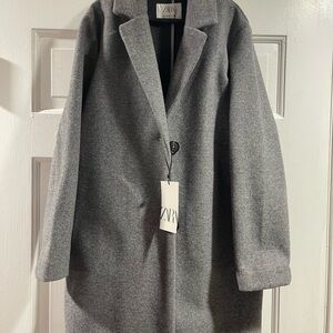 Zara - Girl’s Classic Gray Trench Coat - size 11-12y